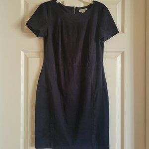 Katherine Barclay Navy Suede Dress - Size 6
